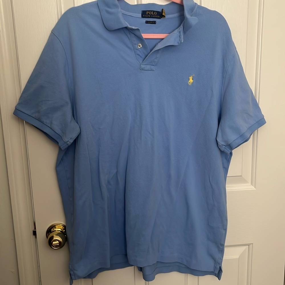 Light Blue Polo Ralph Lauren Polo Shirt Men’s Sz XL